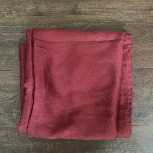 Single Panel Curtain Solid Burgundy 35.5”W X 82.5”L 65% Polyester 38% Cotton - Picture 2 of 6